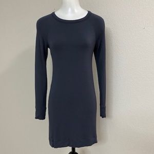 Lou & Grey Charcoal Gray Soft Jersey Dress